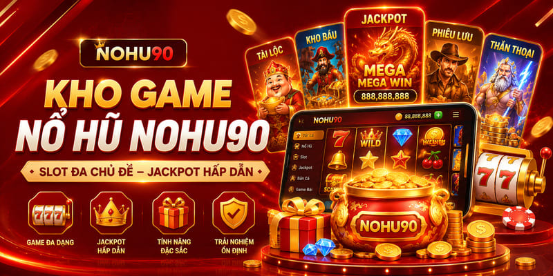 Kho game Nổ hũ Nohu90 với slot và jackpot đa chủ đề